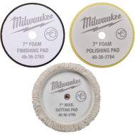 [아마존베스트]Polishing and Finishing Pad Kit 49-36-2783, 49-36-2784, 49-36-2785 for Milwaukee M18 Polisher (2738) 7 inch - NEW