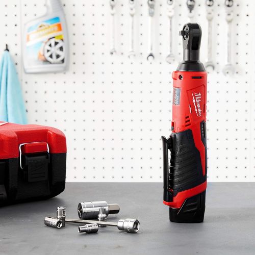  [아마존베스트]Milwaukee 2456-20 M12 1/4 Ratchet tool Only