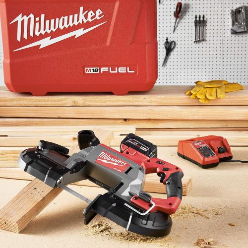  [아마존베스트]Milwaukee 2729-21 M18 Fuel Deep Cut Band Saw 1 Bat Kit