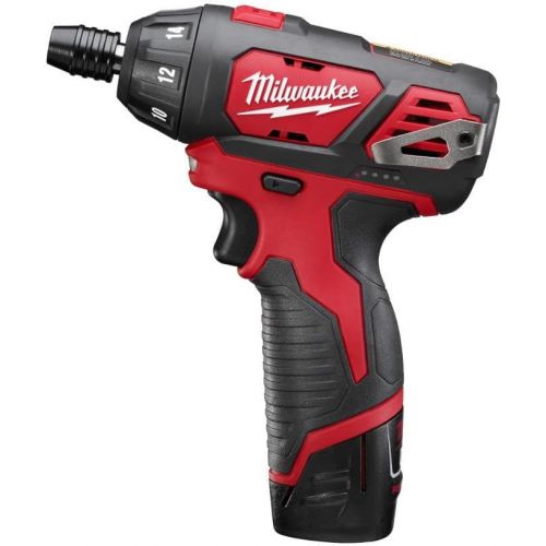  [아마존베스트]Milwaukee M12 12-Volt Lithium-Ion Cordless 1/4 in. Hex Screwdriver Kit with Two 1.5Ah Batteries, Charger and Tool Bag