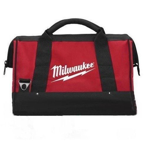  [아마존베스트]Milwaukee 17 Inch Heavy Duty Canvas Tool Bag with 6 Interior Pockets, Reinforced Bottom, and Strap Ring (Shoulder Strap Not Included)