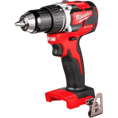  Milwaukee M18 18-Volt Lithium-Ion Brushless Cordless 1/2 Inch Compact Drill/Driver (Tool-Only) 2801-20