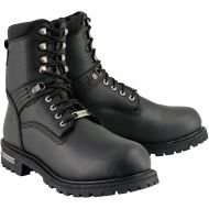 Milwaukee Leather MBM9036WP Mens Black Wide Width 7-inch Lace to Toe Waterproof Leather Boots