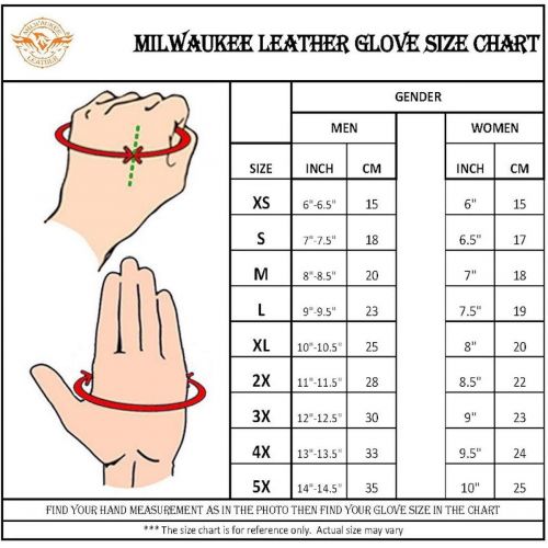  Milwaukee Leather Mens Heated Gantlet Gloves with Touch screen