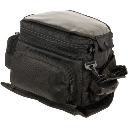  Milwaukee Leather SH697 Black Large Textile 1680D Magnetic Motorcycle Tank Bag - One Size