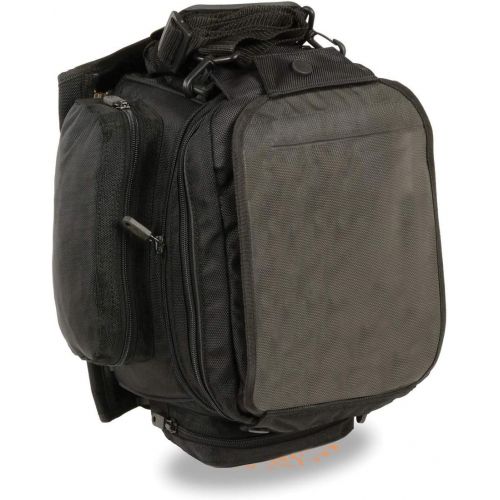  Milwaukee Leather SH697 Black Large Textile 1680D Magnetic Motorcycle Tank Bag - One Size