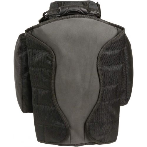  Milwaukee Leather SH697 Black Large Textile 1680D Magnetic Motorcycle Tank Bag - One Size