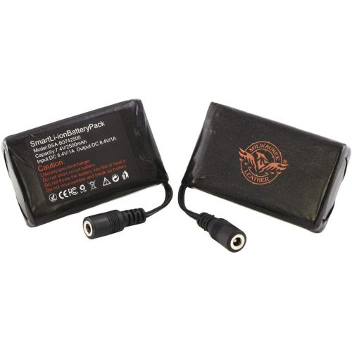  Milwaukee Leather and Nexgen Heat Universal Twin Battery Pack for Heated Gloves - One Size