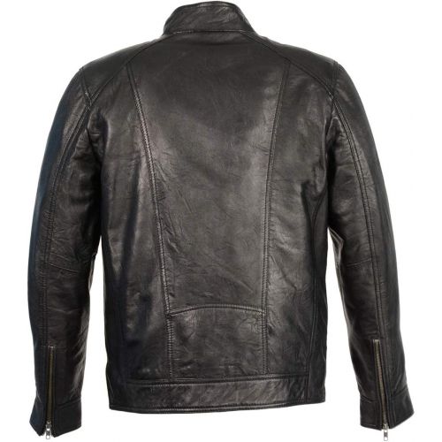  Milwaukee Leather SFM1860 Mens Lambskin Saddle Moto Leather Jacket