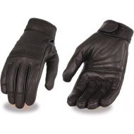 Milwaukee Leather MG7735 Ladies Flex Knuckles Black Premium Leather Gloves with Gel Palms