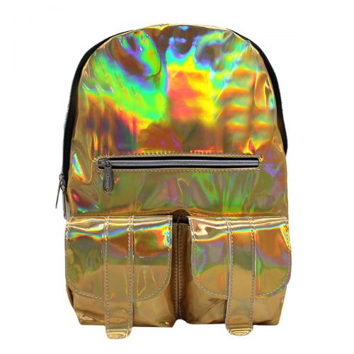  Ships From US-Mily Hologram Laser PU Backpack