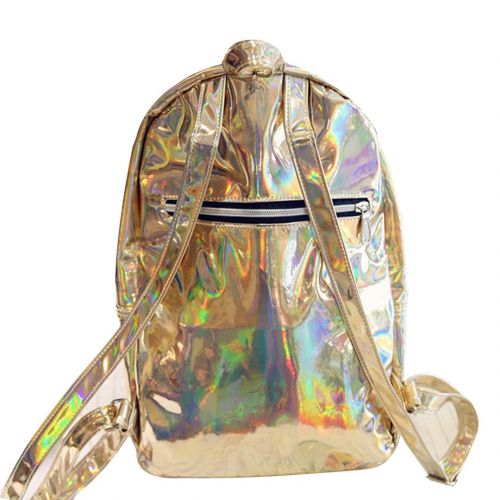  Ships From US-Mily Hologram Laser PU Backpack