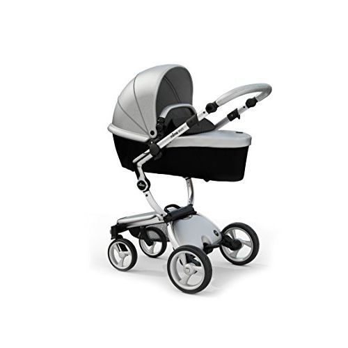  Mima Xari Stroller Authorized Seller ( Aluminum Chassis, Argento seat, Black Starter Pack