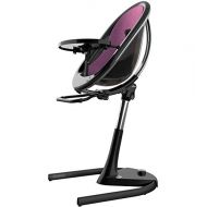 Mima Kids USA Mima Moon 2G Complete High Chair in Black with Aubergine Seat Pad