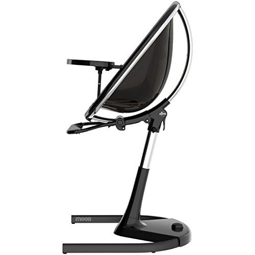  Mima Kids USA Mima Moon 2G Complete High Chair in Black with Aubergine Seat Pad