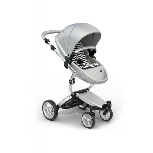  Mima Xari Stroller Authorized Seller ( Aluminum Chassis, Argento seat, Seat Black & White Starter pack