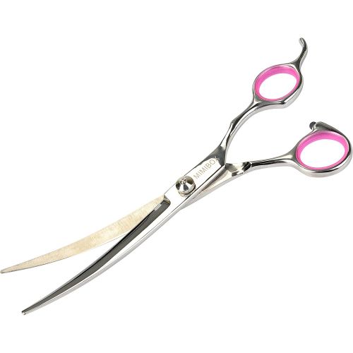  Mimibox Pet Grooming Scissors Set of 4 Pieces 7.5 Inch Professional Stainless Steel Curved Scissors Grooming Comb for Dog Cat