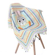 Mimixiong Baby Security Blanket Animal Friend Newborn Sleeping Wrap Swaddle All Handmade Knitted...