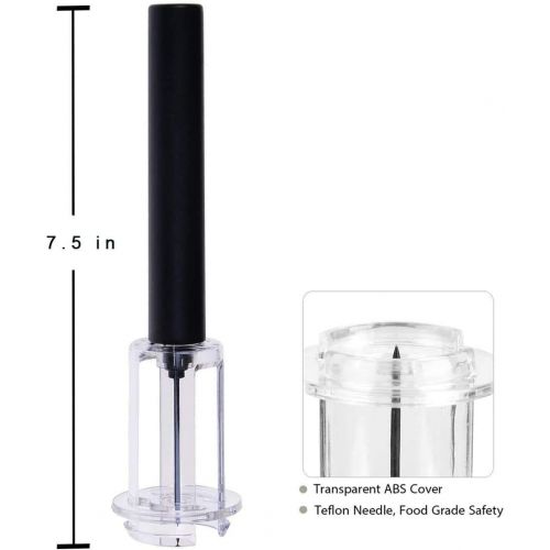  [아마존베스트]Air Pressure Pump Opener, Mincham Wine Cork Remover Pump, Easy to Use Wine Opener, Foil Cutter, Simple Wine Bottle Opener, Wine Lover Gift