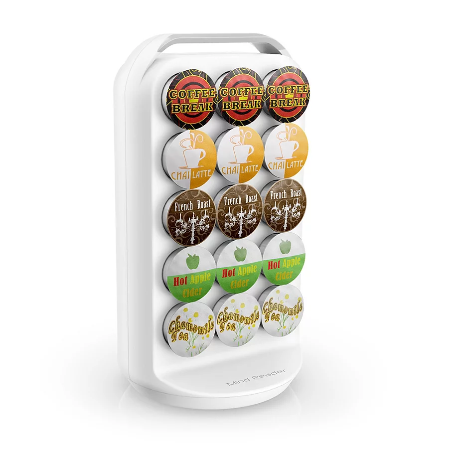 Mind Reader 30 K-Cup Coffee Carousel in White