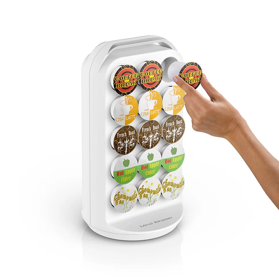  Mind Reader 30 K-Cup Coffee Carousel in White