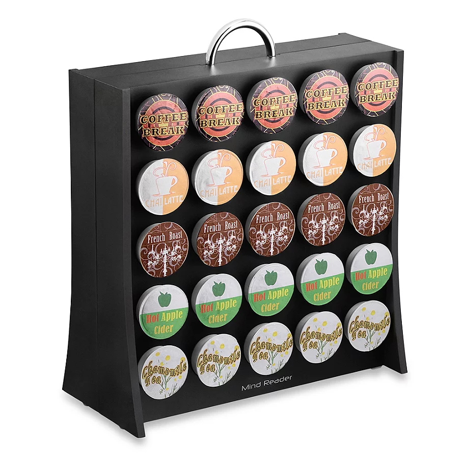  Mind Reader The Wall Coffee Pod Storage Carousel (50 K-Cup Capacity) in Black