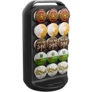 [아마존베스트]Mind Reader 30-Capacity Carousel Storage, Black Coffee Pod Holder, 6.85 x 6.85 x 12.52