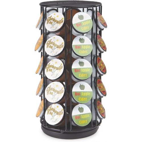  [아마존베스트]Mind Reader Coffee Pod Carousel, 35 Capacity, Black