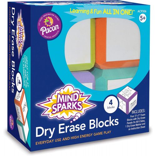  Mind Sparks Foam Dry Erase Blocks