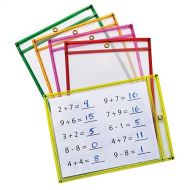 Mind Sparks Dry Erase Pockets (25 Piece), Neon, 9 x 12