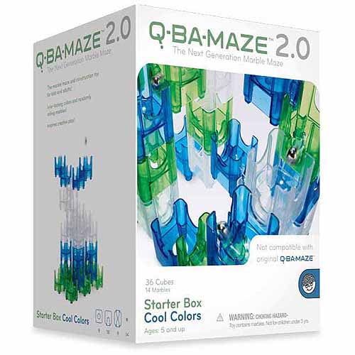  MindWare Q-Ba-Maze 2.0 Starter Box, Cool Colors: 50 Pcs