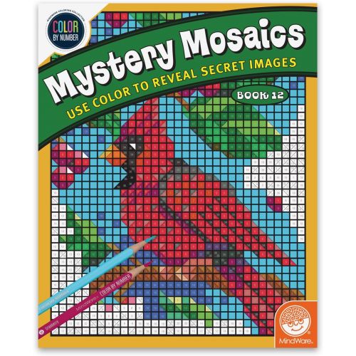  [아마존베스트]MindWare Color by Number Mystery Mosaics: (Book 12)