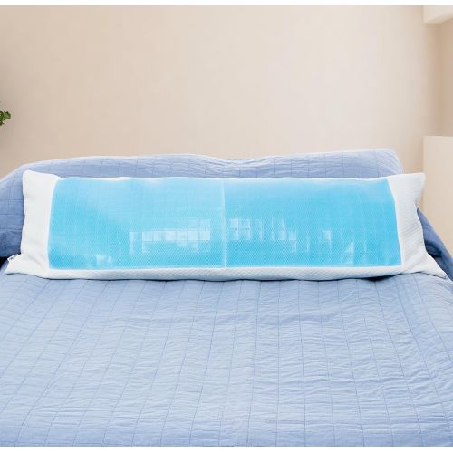  [아마존핫딜][아마존 핫딜] Mindful Design Cooling Memory Foam Body Pillow - Extra Firm Full Shredded Memory Foam Body Pillow w/Cooling Gel, Support and Comfort for Stomach and Side Sleepers