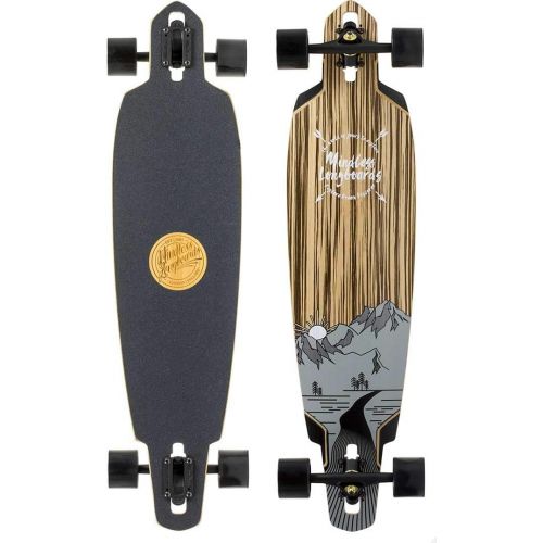  Mindless Longboards Lakota DT IV Longboard Skateboard, Adults Unisex, Multicolor (Natural/Black), 9.75