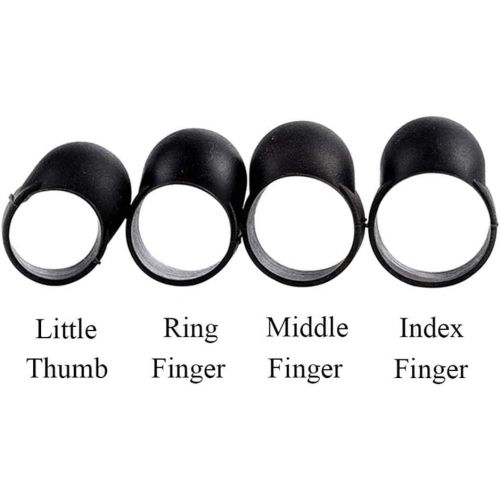  [아마존베스트]Minear Drum Finger Sleeve Knocking Finger Protectors Steel Tongue Drum Playing Finger Sleeve for Steel Tongue Drum Pack of 4