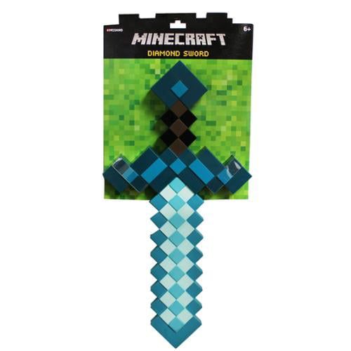 싱크긱 ThinkGeek Minecraft Next Generation 3D Deluxe Diamond Sword ? Foam Sword Replica from The Minecraft Game