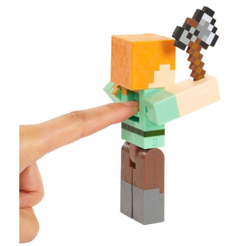  Minecraft Survival Mode Alex with Axe 5-Inch Figure