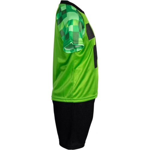  Minecraft Skeleton Enderman Zombie T-Shirt and Mesh Shorts Outfit Set Little Kid to Big Kid