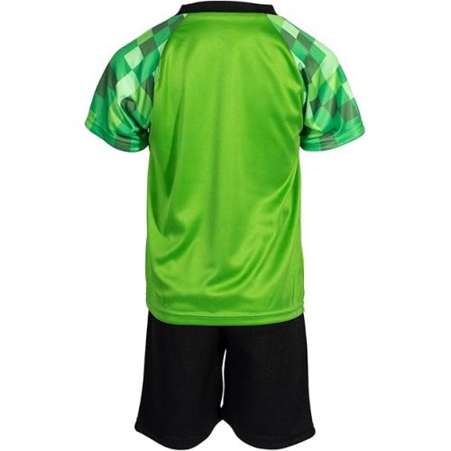  Minecraft Skeleton Enderman Zombie T-Shirt and Mesh Shorts Outfit Set Little Kid to Big Kid