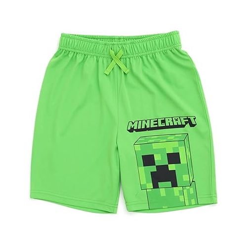  Minecraft Creeper T-Shirt and Shorts Outfit Set Little Kid to Big Kid