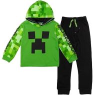 Minecraft Creeper Fleece Pullover Hoodie and Pants Outfit Set Little Kid to Big Kid