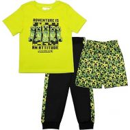 Minecraft Boys 3-Piece Pants Set - Short Sleeve T-Shirt, Shorts, & Jogger Pants 3-Pack Bundle Set for Boys