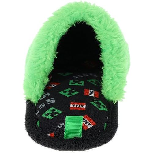  Minecraft Slippers for Kids and Adults, Family Gaming Slippers, Slip-On Scuff, Men's Women's and Kid's Sizes