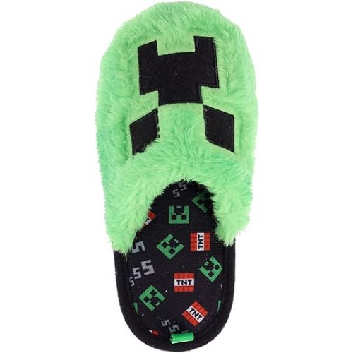  Minecraft Slippers for Kids and Adults, Family Gaming Slippers, Slip-On Scuff, Men's Women's and Kid's Sizes