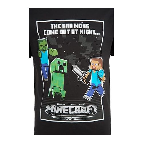  Minecraft Boys Short Sleeve Regular Fit