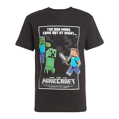  Minecraft Boys Short Sleeve Regular Fit