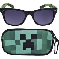 Minecraft Kids Sunglasses with Kids Glasses Case, Protective Toddler Sunglasses