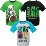 Minecraft Mobs Skeleton Enderman 3 Pack T-Shirts Little Kid to Big Kid