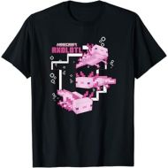 Minecraft Pink Axolotl Pond T-Shirt