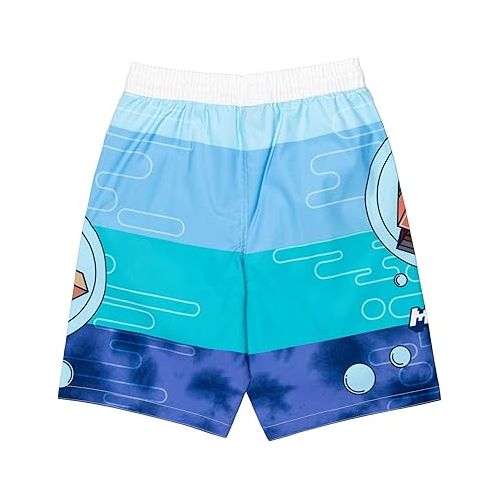  Minecraft UPF 50+ Swim Trunks Bathing Suit Toddler to Big Kid Sizes (4T - 18-20)